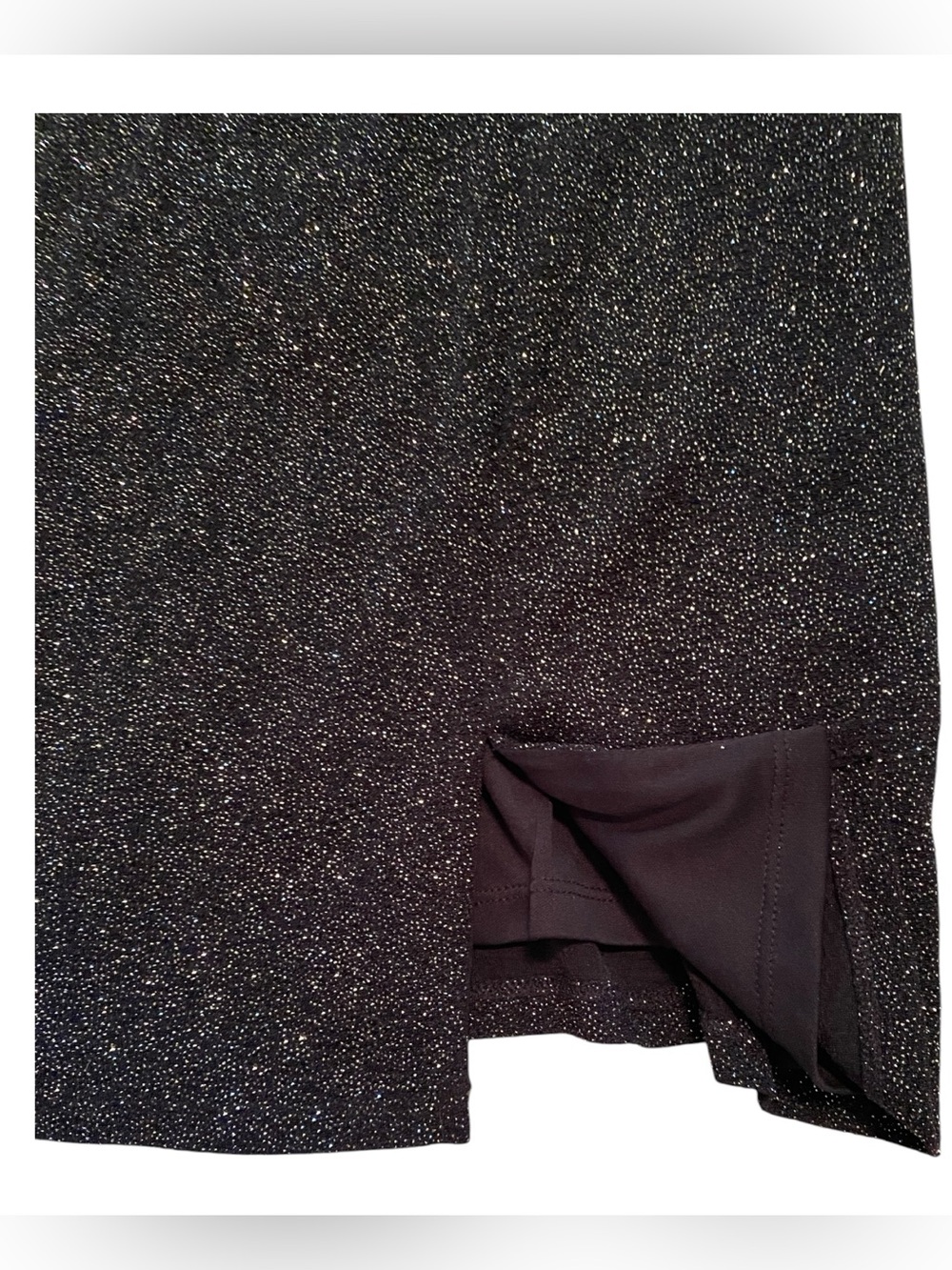 NWT Midnight Doll Sparkle Sheath Mini Dress in Black With Silver Sparkles Size 5 - Picture 4 of 10